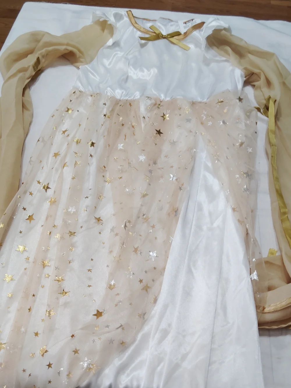 Spooktacular Creations Halloween Angel Costume for Girls, Golden White Angel